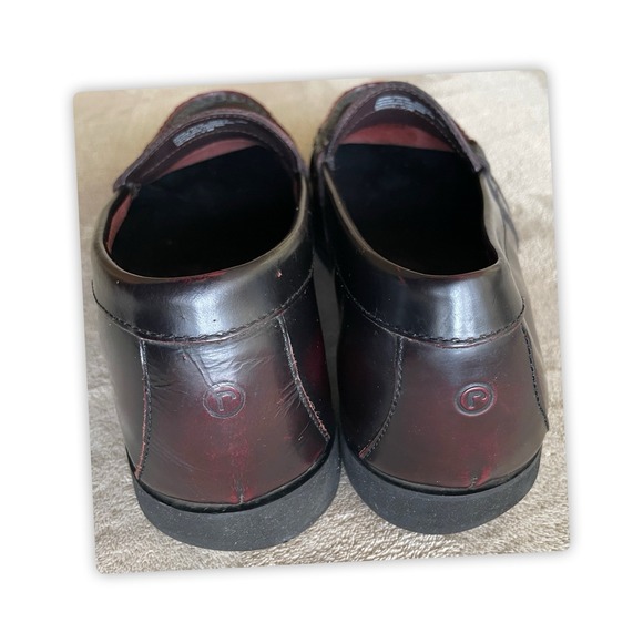 Rockport Penny Loafers Shoes Men's Sz 10M Burgundy Leather Slip On #501843 - Picture 4 of 9